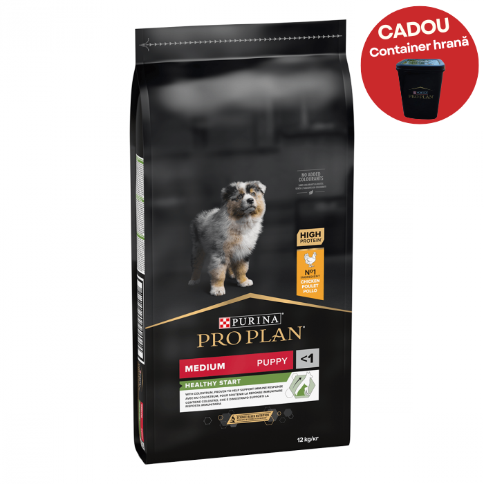 Hrana uscata pentru caini Purina Pro Plan Medium Puppy, Pui, 12kg [1]