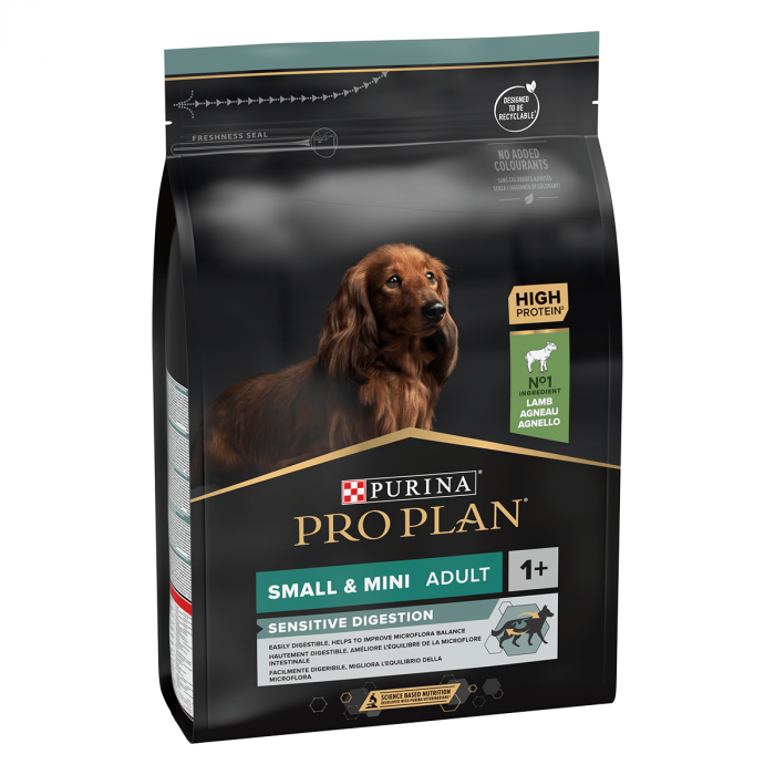 Hrana uscata pentru caini Purina Pro Plan Small  Mini Adult, Miel, Digestie sensibila, 3kg