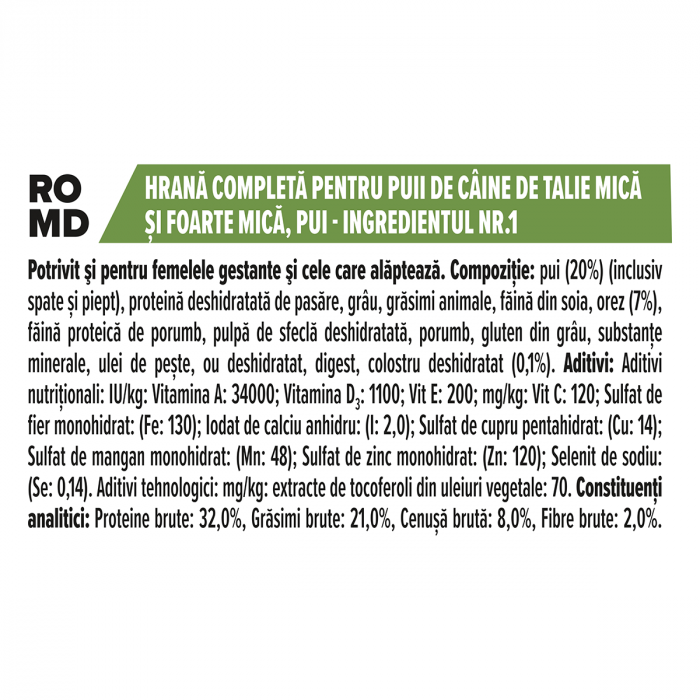 Hrana uscata pentru caini Purina Pro Plan Small & Mini Puppy, Junior, Pui, 7kg [5]