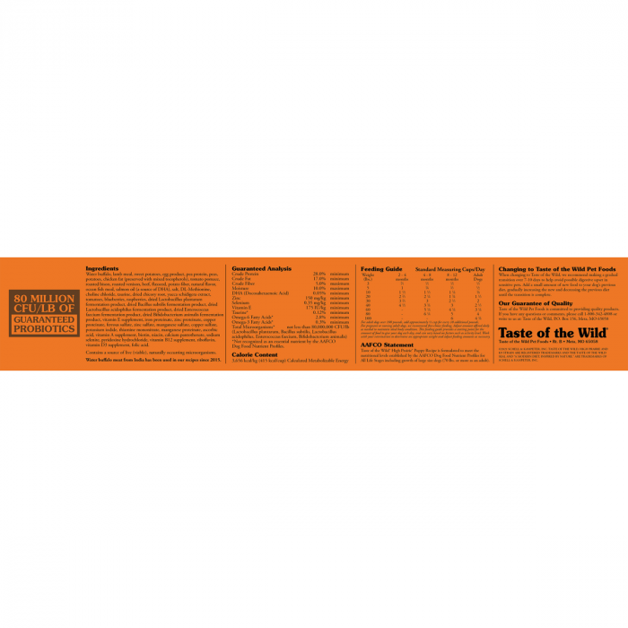 Hrana uscata pentru caini Taste Of The Wild High Prairie Puppy, Bizon, fara cereale,12.2kg [4]