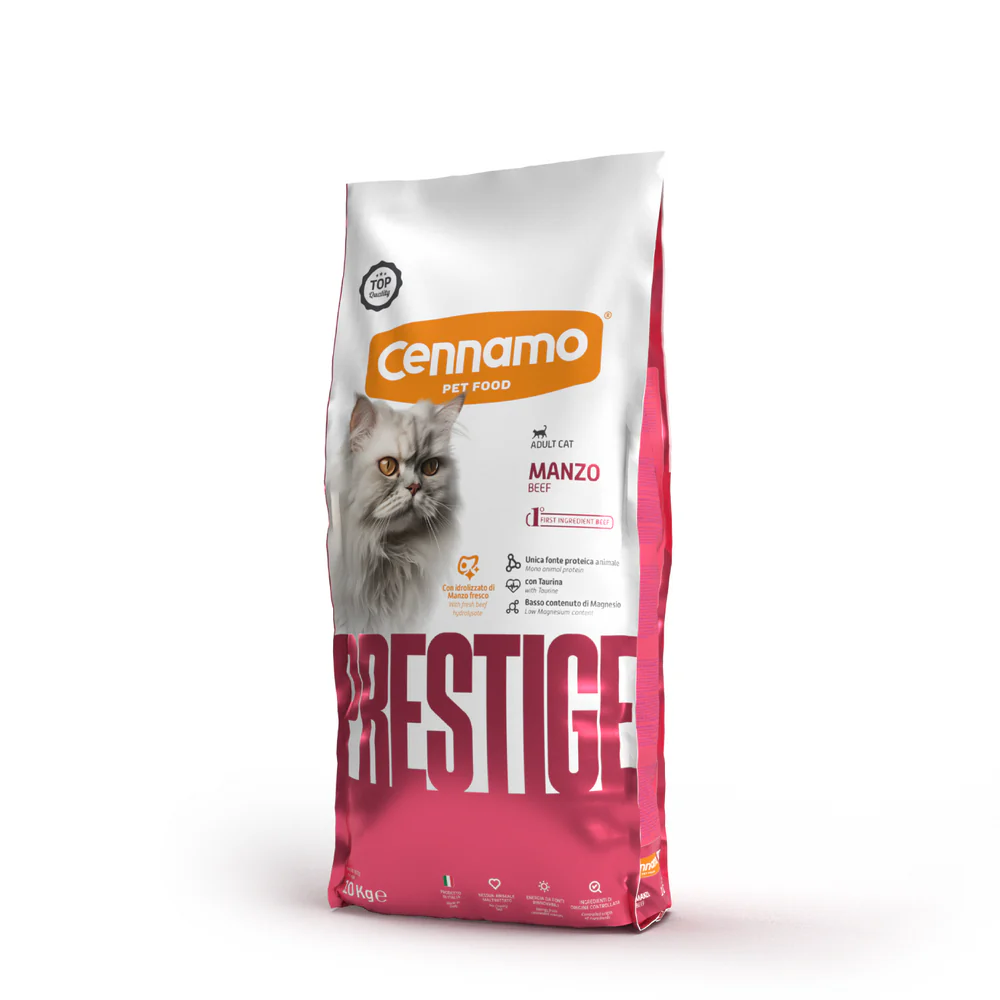 Hrana uscata pentru pisici Cennamo Prestige, Adult, Vita, 10kg