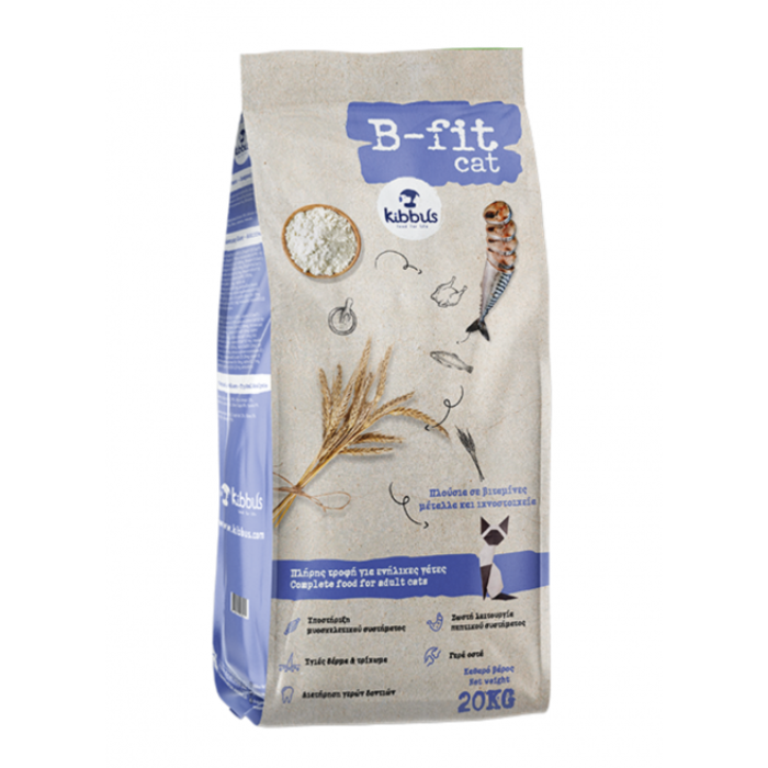 Hrana uscata pentru pisici Kibbus B-Fit, Somon, 20kg [1]