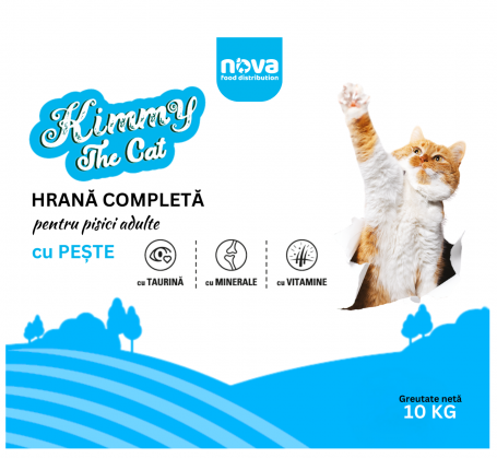 Hrana uscata pentru pisici Kimmy, Peste, 10kg