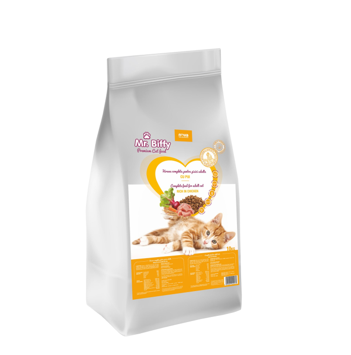 Hrana uscata pentru pisici Mr. Biffy, Pui, 10kg [2]