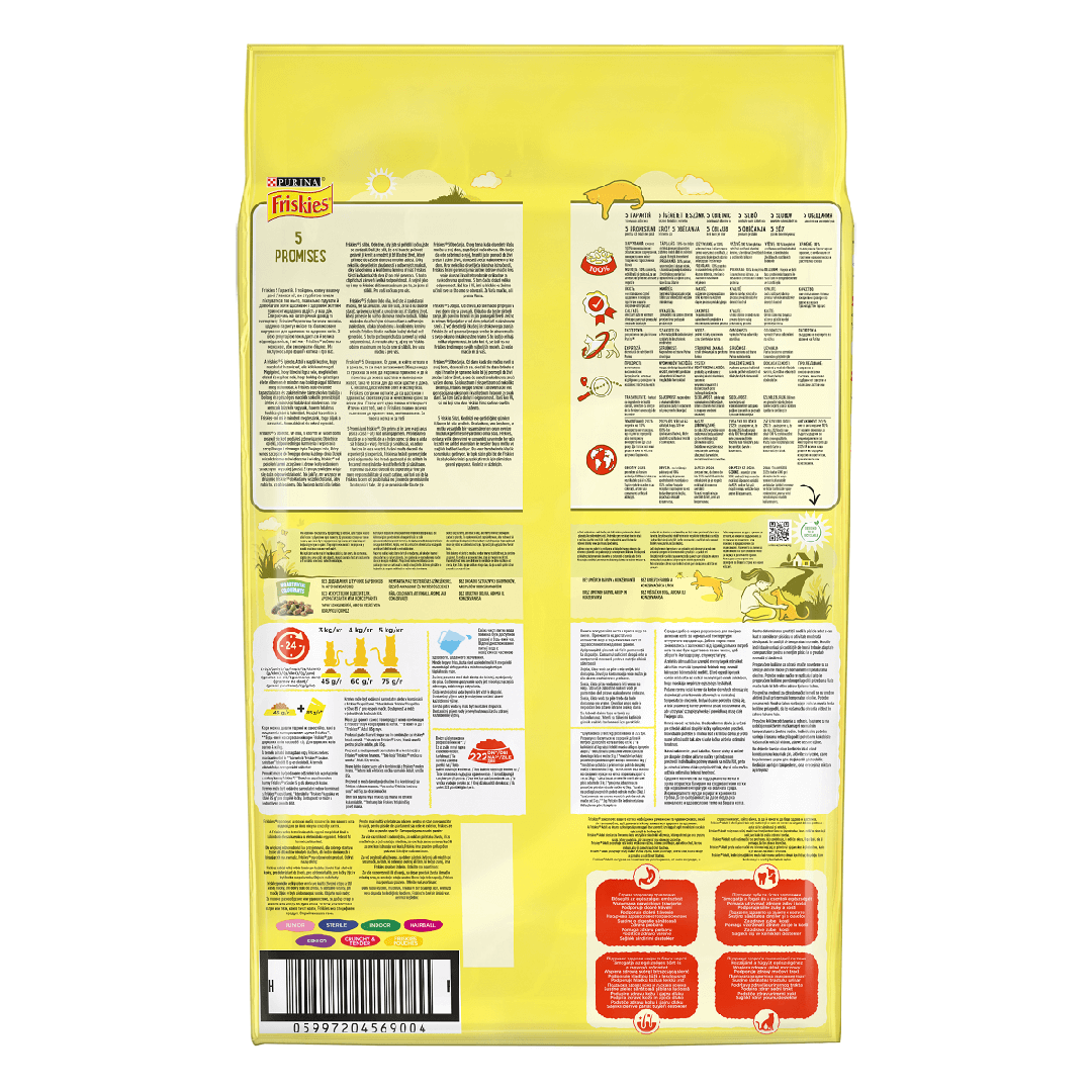 Hrana uscata pentru pisici Purina Friskies Adult, Vita, Pui si Legume, 10kg [2]