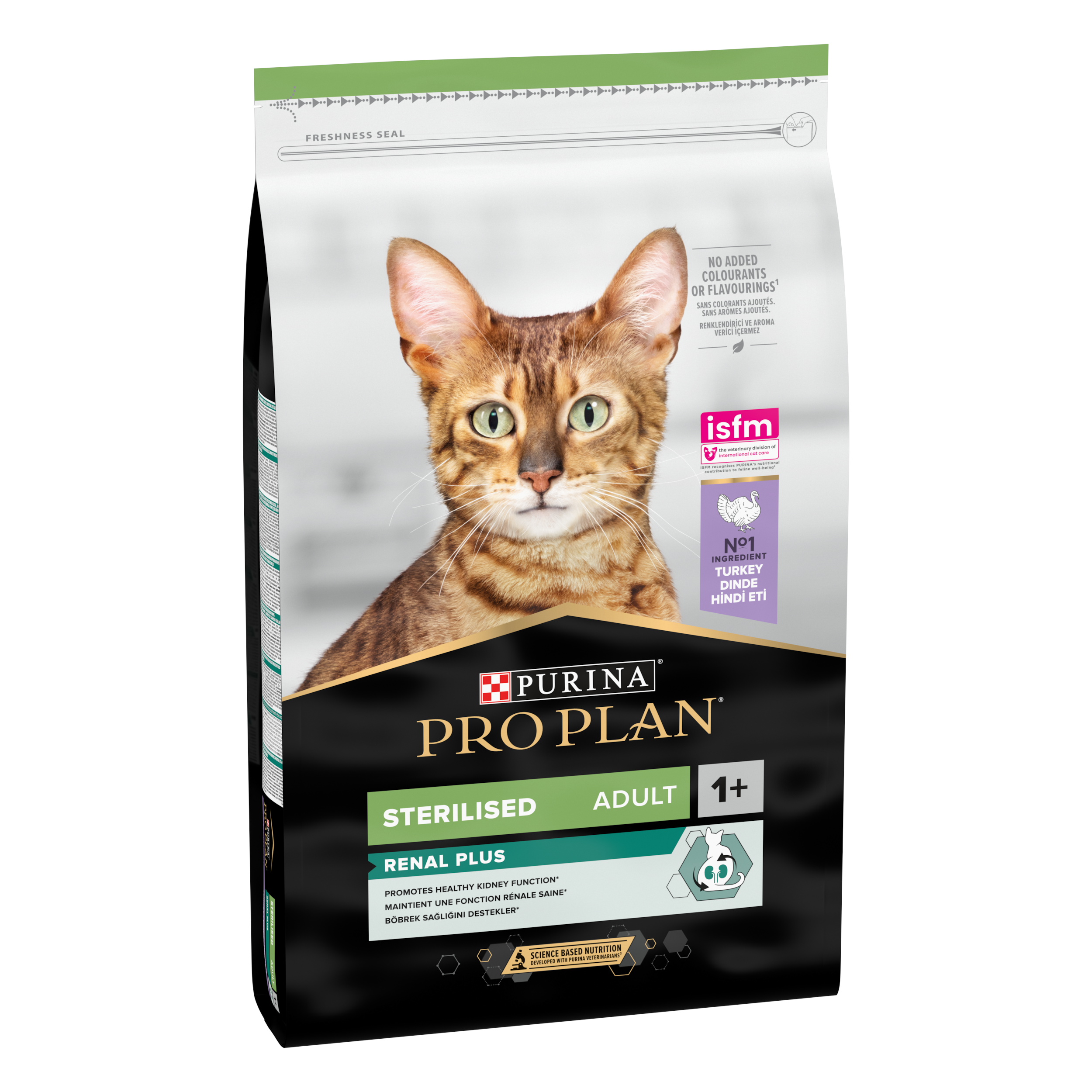 Hrana uscata pentru pisici Purina Pro Plan Sterilised Adult 1+ Renal Plus, Curcan, 10kg + 2kg [2]