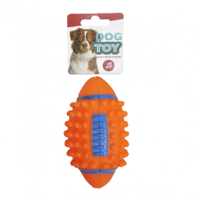 Jucarie pentru caini DOG TOY, Minge rugby, 7.8 x 12.5 cm [2]