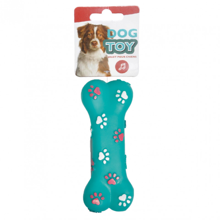 Jucarie pentru caini DOG TOY, Os Vinyl, 18.5 x 7.5 cm [2]
