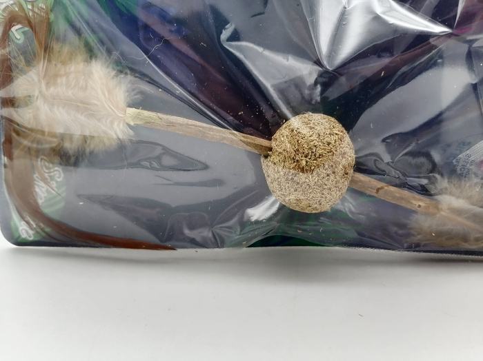 Jucarie pentru pisici Croci, Euphoria, Minge de catnip cu pene [4]