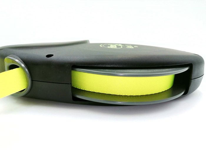 Lesa retractabila pentru caini Flexi, Giant XL, 8m, reflectorizanta, verde neon [4]