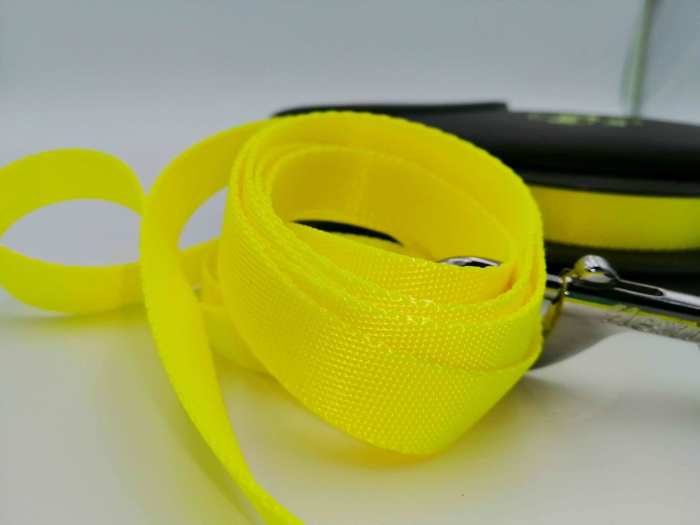 Lesa retractabila pentru caini Flexi, Giant XL, 8m, reflectorizanta, verde neon [3]