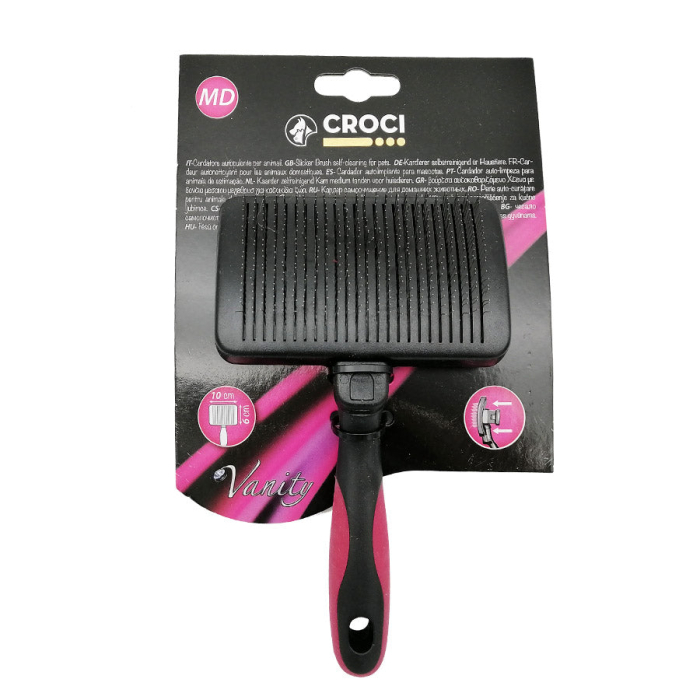 Perie pentru caini Croci Vanity, functie de autocuratare, marime M [2]