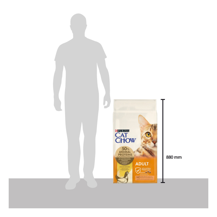 Hrana uscata pentru pisici Purina Cat Chow Adult, Pui, 15kg [6]
