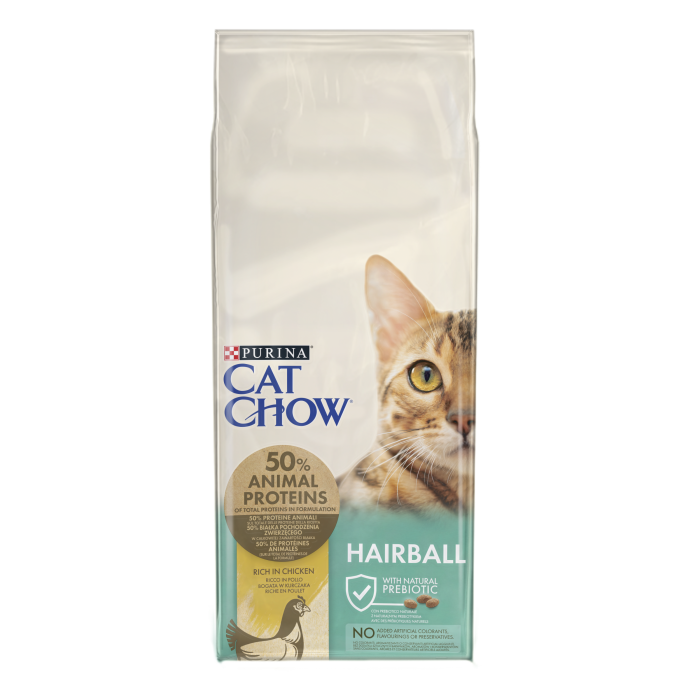 Hrana uscata pentru pisici Purina Cat Chow Hairball, Pui, 15kg [2]