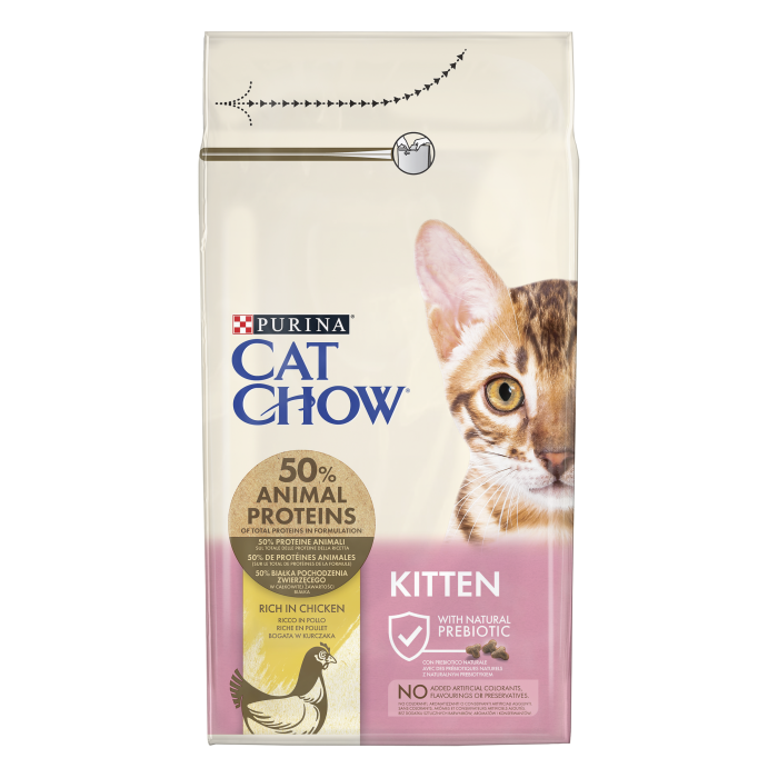Hrana uscata pentru pisici Purina Cat Chow Kitten, Junior, Pui, 1.5kg [2]