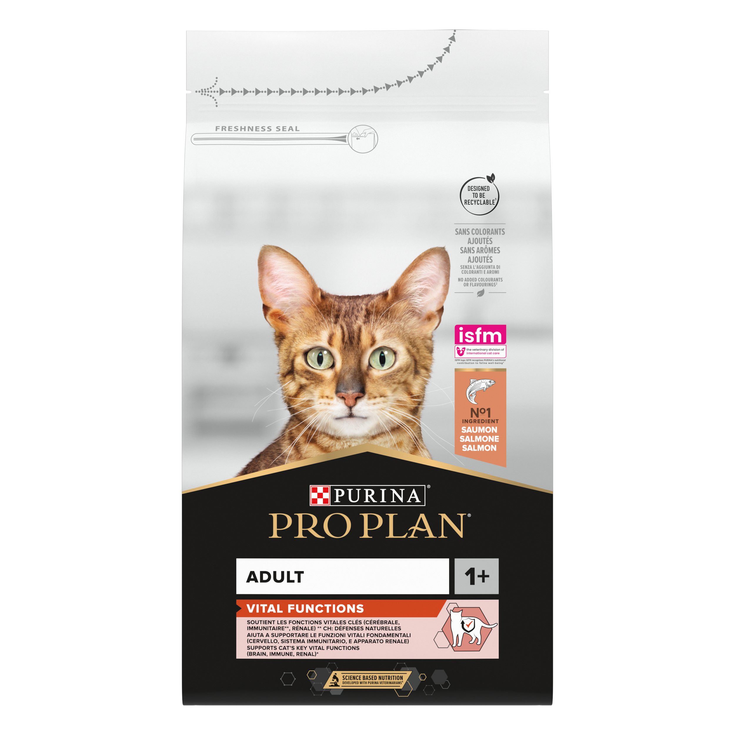 Hrana uscata pentru pisici Purina Pro Plan Adult Vital Functions, Somon, 10kg [2]
