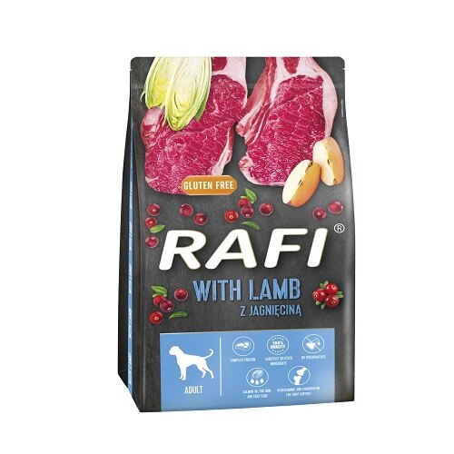 Rafi, Hrana uscata pt caini adulti, cu miel, 10 kg [1]