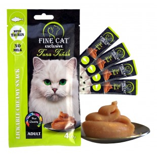 Recompense cremoase pentru pisici Fine Cat Exclusive, Ton, 4 x 15g [2]