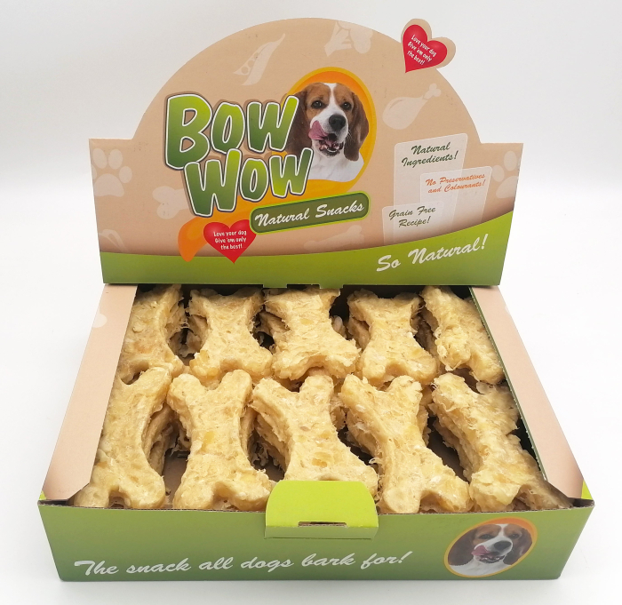 Recompense pentru caini Bow Wow, Os natural, ficat de pasare si Yucca, 30 bucati [2]