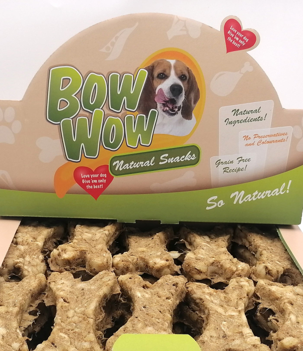 Recompense pentru caini Bow Wow, Os natural, L-carnitină, 30 bucati [3]