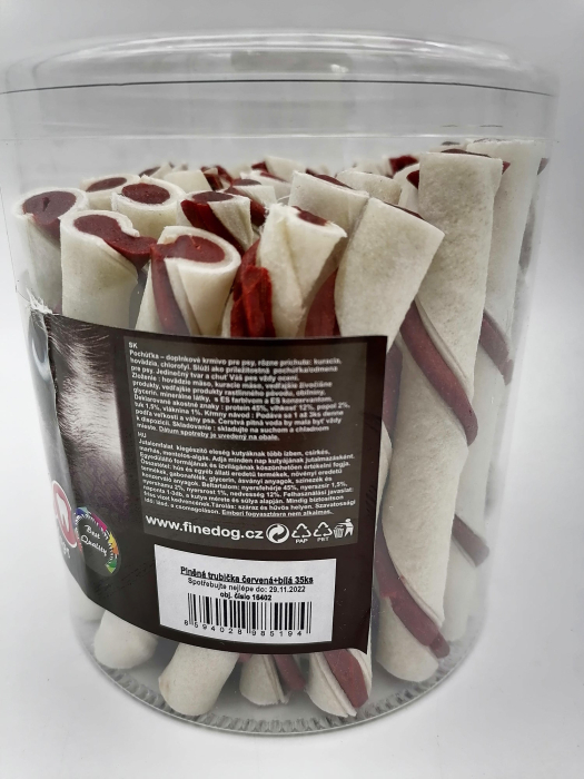 Recompense pentru caini Fine Dog, Vita, tub de piele, 35 x 12 cm [4]