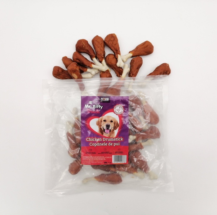 Recompense pentru caini Mr. Biffy, copanele de pui, 500g [4]