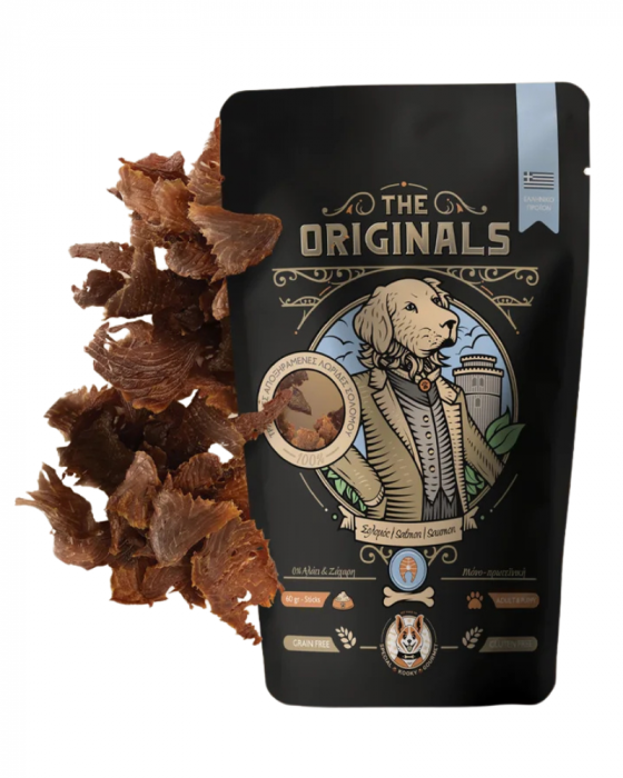 Recompense pentru caini The Originals, File uscat de somon, 60g