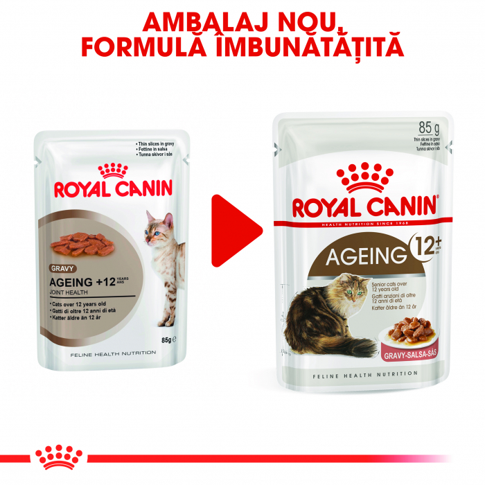 Hrana umeda pentru pisici Royal Canin Ageing 12+, Senior, 12 x 85g [3]