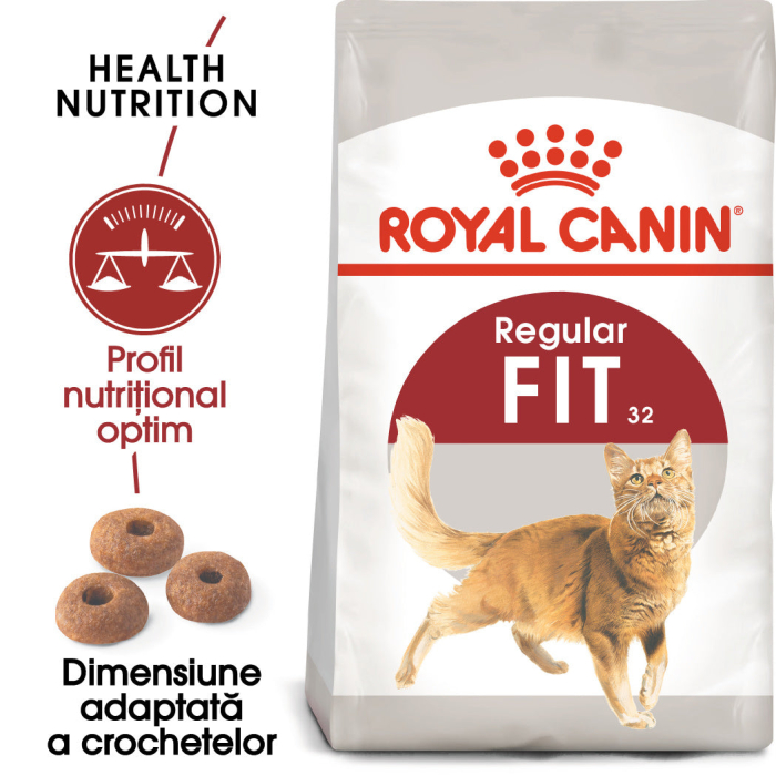 Hrana uscata pentru pisici Royal Canin Fit32 Adult, Activitate fizica moderata, 10kg