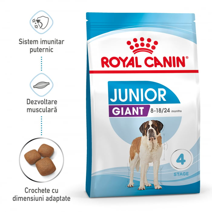 Royal Canin Giant Junior hrana uscata caine junior etapa 2 de crestere , 3.5 kg