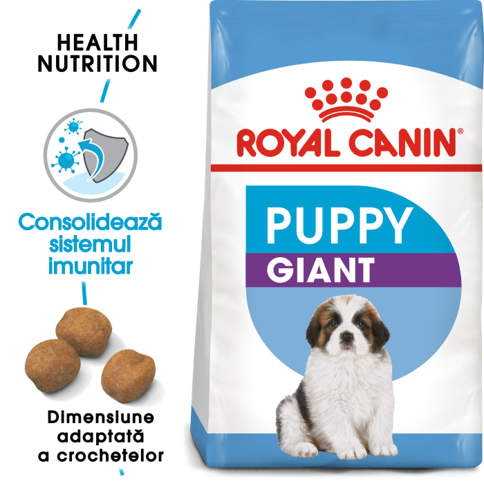 Hrana uscata pentru caini Royal Canin Giant Puppy, Junior, etapa 1 de crestere, 3.5kg