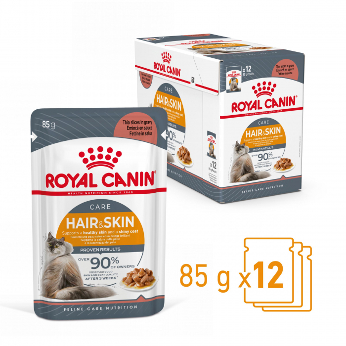 Hrana umeda pentru pisici Royal Canin Hair & Skin Care Adult, 12 x 85g [5]