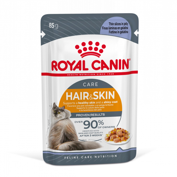 Hrana umeda pentru pisici Royal Canin Hairball Care Adult, In aspic, 12 x 85g [2]