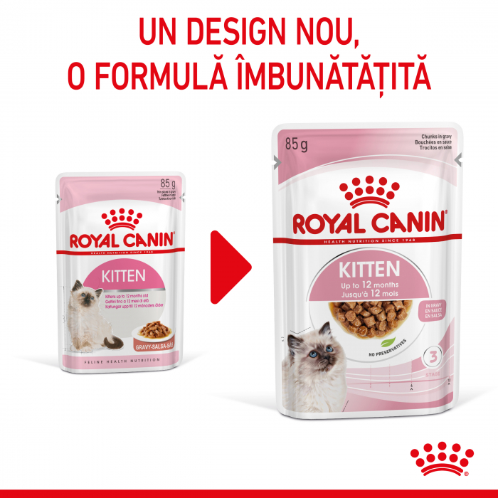 Royal Canin Kitten hrana umeda pisica (in sos), 12 x 85 g [3]