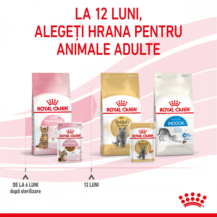 Royal Canin Kitten Sterilised hrana umeda pisica sterilizata junior (in sos), 12 x 85 g [7]