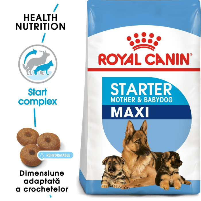 Royal Canin Maxi Starter Mother & Babydog gestatie/ lactatie pui hrana uscata caine, 1 kg [1]