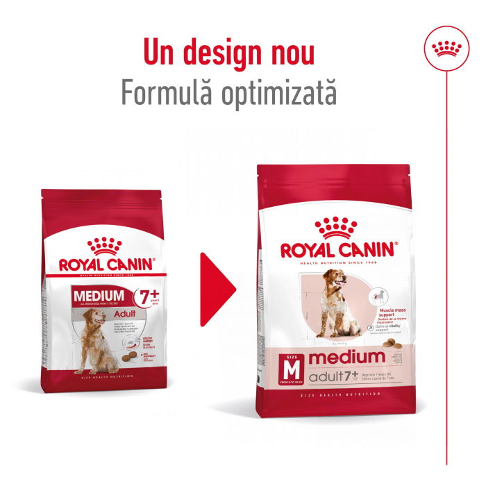 Royal Canin Medium Adult 7+ hrana uscata caine, 4 kg