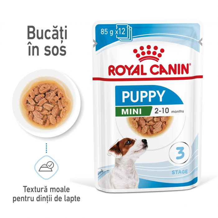 Royal Canin Mini Puppy hrana umeda caine junior (in sos), 12 x 85 g