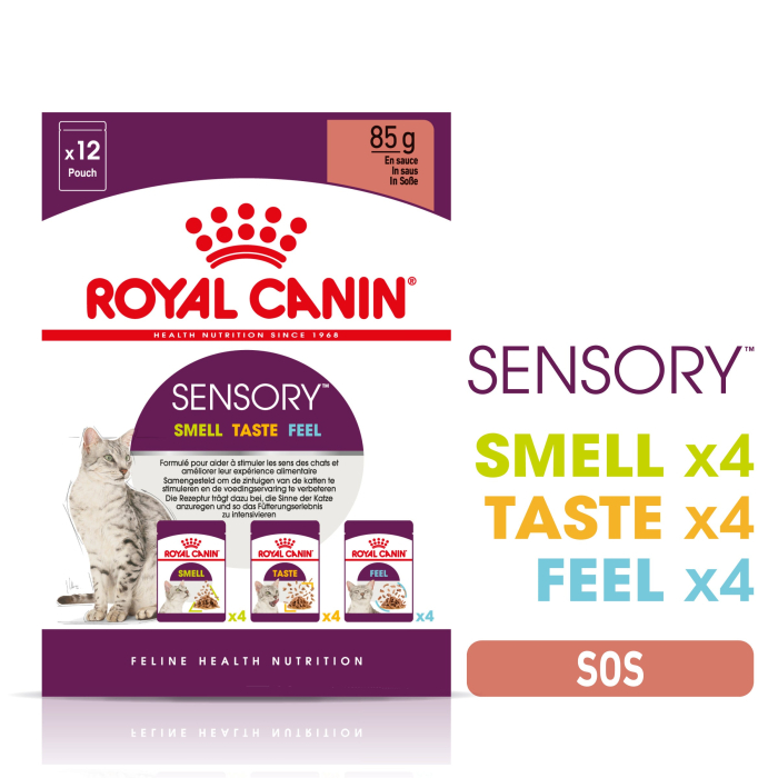 Royal Canin Sensory, hrana umeda pisici, stimularea simturilor (in sos), 12 x 85 g [1]