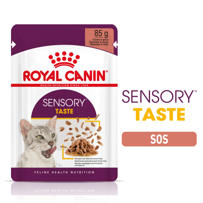 Royal Canin Sensory Taste, hrana umeda pisici, stimularea gustului (in sos), 12 x 85 g [1]