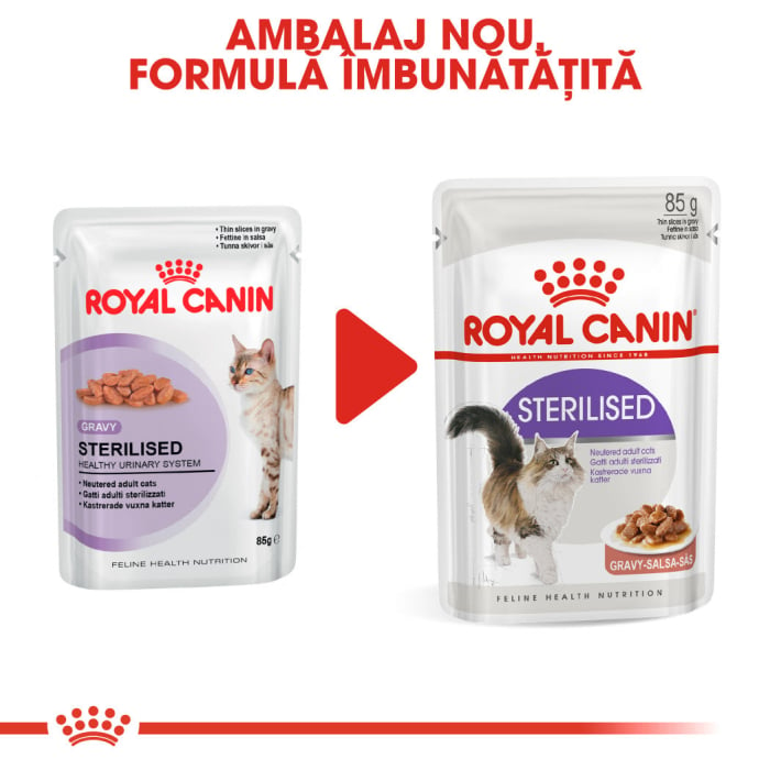Royal Canin Sterilised Adult hrana umeda in sos pisica sterilizata, 12 x 85 g [6]