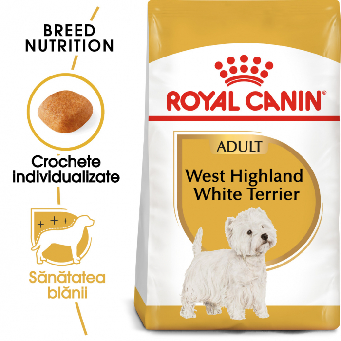 Royal Canin West Highland Terrier Adult hrana uscata caine Westie, 1.5 g