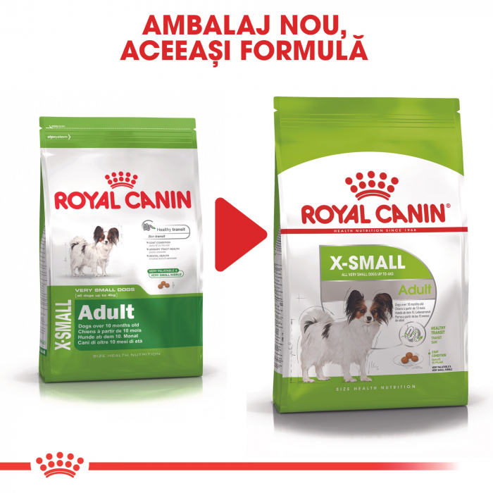 Hrana uscata pentru caini Royal Canin X-Small, Adult, 3kg