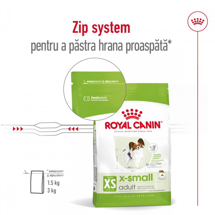 Royal Canin X-Small Adult, hrana uscata caini, 3kg [5]
