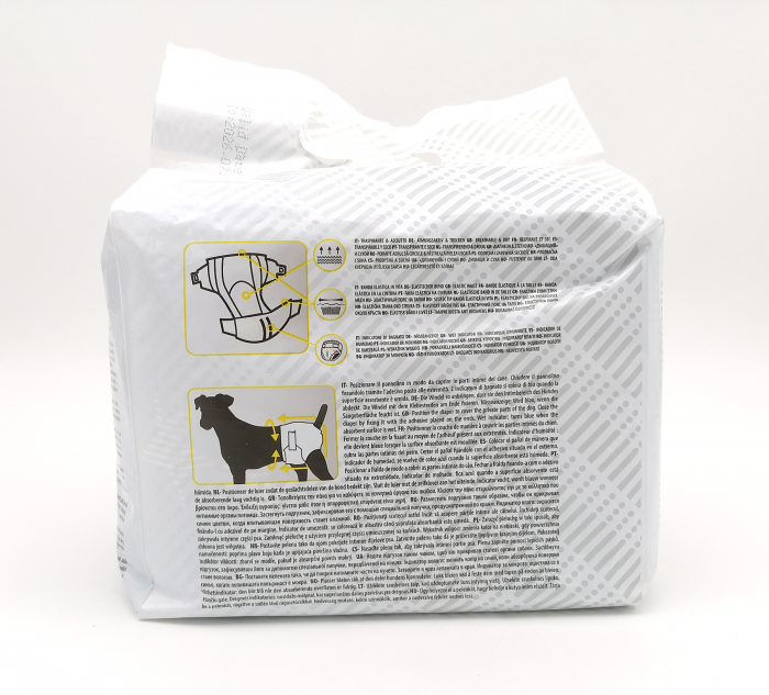 Scutece pentru caini, Croci Dog Nappy, model jeans, XL, 40 [3]