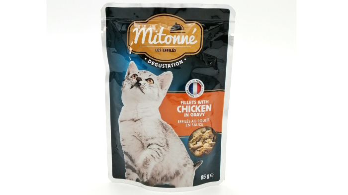 Set hrana umeda pentru pisici Mitonne, plic file de pui in sos, 24x85 g [1]