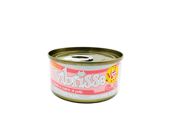 Hrana umeda pentru pisici Vibrisse, Ton si inima de pui, 70g [2]