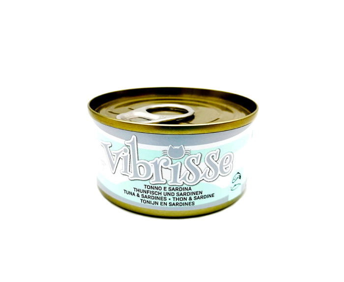 Set hrana umeda pentru pisici, Vibrisse, ton si sardine , 6x70 g, C6018748