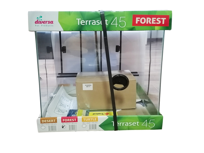 Set terariu si accesorii, Diversa, Forest 45, pentru amfibieni si reptile, 45x32.5x45 cm [3]