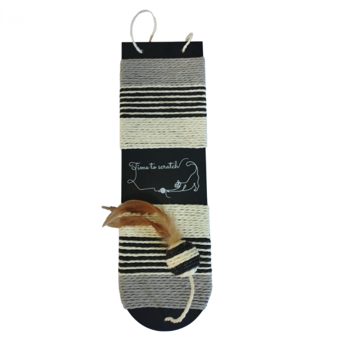 Sisal pentru pisici Bobby Time, 73 x 12.5 cm, Negru [2]